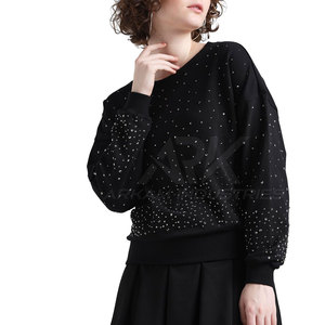 เสื้อสเวตเชิ้ตผู้หญิงประดับเพชรแบบสั่งทำรุ่นใหม่ล่าสุด ราคาขายส่ง เสื้อสเวตเชิ้ตผู้หญิงประดับเพชร - Product Image 2