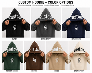 Sudadera con Capucha Negra Personalizada con Logotipo OEM para Hombre, 100% Algodón Tejido, Bordado Gótico, Estilo Urbano - Product Image 4
