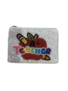 Monedero Pequeño con Bordado de Cuentas Hecho a Mano Tradicionalmente por MULTI CRAFT, con Diseño de Elefante, Elegante, Lujoso, Nuevo y Bonito - Product Image 3