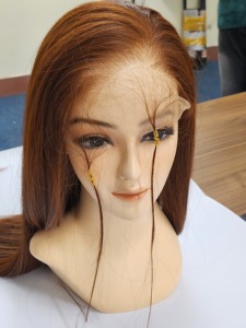 ผมแท้เวียดนามแบบ HD Lace Closure เกรด Remy  แบบตรง  ถักสองชั้น  ถอนขนมาแล้ว  แนวไรผมธรรมชาติ - Product Image 2
