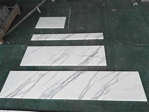White Natural Marble Slab <b>Grey</b> Veined Marble Stone Surface Material for <b>Interior</b> Wall <b>Cladding</b> Flooring Countertop Use - Product Image 5