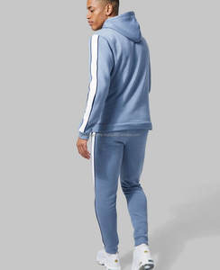 ชุดเสื้อผ้าแนวสตรีทสำหรับผู้ชายชุดวิ่งจ๊อกกิ้งแบบเรียงซ้อนกันชุดมีซิปชุดออกกำลังกายผ้าฝ้ายระบายอากาศ - Product Image 2