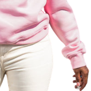 <b>Pink</b> Crew Neck <b>Sweatshirt</b> with Green Alpha Kapa Alpha Embroidery Long Sleeve Pullover Women's Casual Fleece Fashion Top Soft - Product Image 5