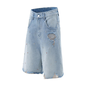 High Waist Plus Size <b>Denim</b> <b>Shorts</b> <b>Women</b> Summer <b>Stretch</b> Casual Jean <b>Shorts</b> Wholesale Supplier - Product Image 5