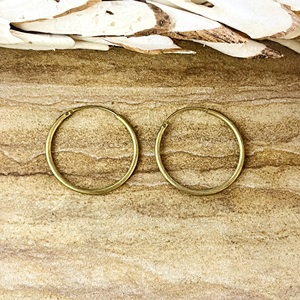 Hot Selling Minimalist Round Hoop <b>Earrings</b> Simple Brass Drops <b>Men</b> Antique Brass Finish Circle Modern Wire for Wholesale OEM ODM - Product Image 1