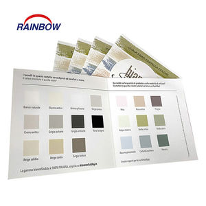 Catálogo de Colores de Pintura de Tiza RAINBOW, Tarjeta de Muestra de Impresión Offset en Papel de Arte con Laminación de Película, Servicio de Impresión Personalizada - Product Image 1