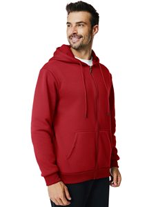 Custom Logo 400G 100% Cotton Heavyweight <b>Fleece</b> <b>zipper</b> Hoodie for Men's Winter Print Embroidered Knitted Stock Blank - Product Image 5