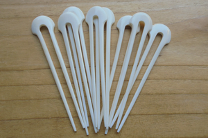 Épingle à cheveux ethnique en os |   Porte-panier décoratif fait main - Product Image 2