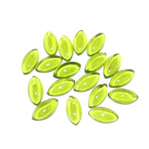 Piedra de Vidrio Color Oliva, Forma Marquise, Cabujón, Todos los Tamaños, Piedra Suelta para Joyería, Suministro al por Mayor, Fabricante - Product Image 3