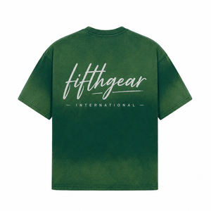 Camiseta de Manga Corta para Hombre, Verde, Talla Grande, 100% Algodón, Estilo Casual, Largo Regular, Tejido Liso Teñido, Transpirable - Product Image 6