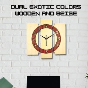Reloj de Pared de Madera Estilo Art Deco, Silencioso, de Cuarzo Analógico, de Una Sola Cara, con Números Arábigos de 12 mm, para Decoración de Sala de Estar o Bodas - Product Image 3