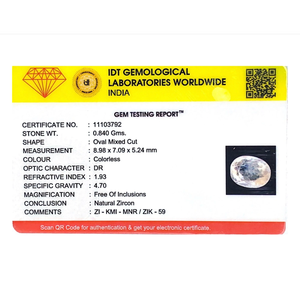 Handcrafted 4.2 Carat Square Cut White Zircon Loose Gemstone for Fine Jewelry - Product Image 4