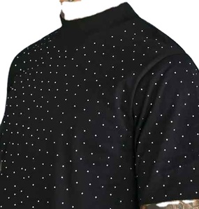 เสื้อยืดผู้ชายประดับเพชร แห้งเร็ว คุณภาพสูง ดีไซน์ใหม่ ขายดีที่สุด ขายส่ง - Product Image 4