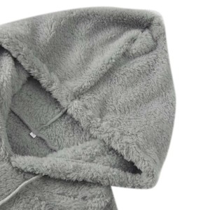 Sweat-shirt à capuche unisexe en jersey, brodé et imprimé sur mesure, gris uni, décontracté, tricoté, anti-boulochage, coupe classique, manches longues - Product Image 3
