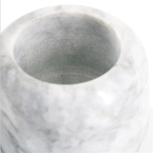 Candelabro de mármol de cristal sólido, soporte de vela Personal para casa, Hotel y restaurantes - Product Image 4