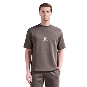 เสื้อยืดลำลองผู้ชาย ผ้าฝ้ายนุ่ม สวมใส่สบาย คอกลม แขนสั้น ทรงโอเวอร์ไซส์ เสื้อสตรีทแวร์ฤดูร้อน ระบายอากาศได้ดี - Product Image 1