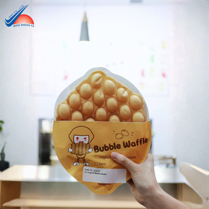 Support en papier kraft premium pour gaufres belges |   Emballage alimentaire personnalisé avec logo, imperméable et résistant à l'huile - Product Image 1