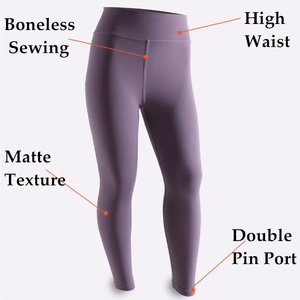 Pantalones de Yoga Transpirables Populares, Leggings de Yoga de Nailon Súper Elásticos y Sexys, Leggings de Yoga que Absorben el Sudor para Mujer, Cintura Elástica - Product Image 2