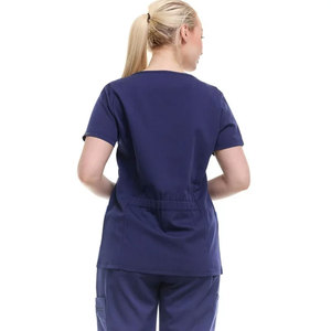 High Quality Women's Medical Scrubs Set Professional Nursing Uniform V-Neck Hospital Clinical Wear Dental Clinic Workwear Suit - Product Image 6
