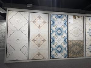 Azulejos de porcelana vitrificada con diseño Bookmatch de 60x120 cm, color gris Amoria, brillante, diseño español, azulejos de 600x1200 mm para sala de estar - Product Image 4