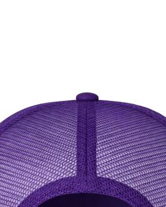 Casquette de camionneur orange personnalisée, dos en maille, fermeture snapback réglable, respirante, en polyester, avec devant en mousse, logo personnalisé, casquette de baseball vierge - Product Image 6