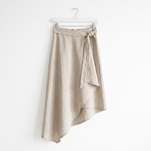 Falda Cruzada Asimétrica de Verano para Mujer, Moderna, Casual, con Lazos Laterales, OEM, ODM, Venta al por Mayor, Logotipo Personalizado de Fábrica, MOQ Bajo - Product Image 2