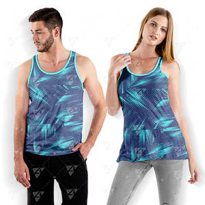 Camiseta sin Mangas de Alta Calidad para Hombre, Cuello Redondo Informal, Ligera, Mezcla de Poliéster/Algodón Suave, Transpirable, Ecológica, de Secado Rápido - Product Image 1