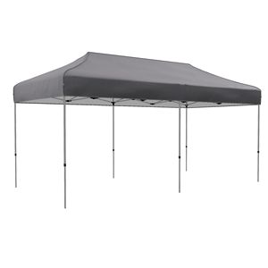 "19.2FT X 9.6FT PVC <b>Canopy</b> <b>Tent</b> with Adjustable Height & Wheeled Carry Bag-Gray" - Product Image 1