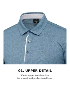 Chemise à manches courtes en polyester recyclé écologique, extensible et à séchage rapide |   MARK MT-6205 OEM/ODM Marque coréenne - Product Image 5