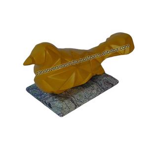 Statue d'oiseau en aluminium Sculpture décorative en métal pour étagères à livres TV Bar Armoires Décor de bureau - Product Image 5