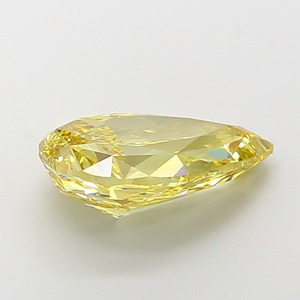 Producto de Piedras Preciosas, Diamante Suelto Cultivado en Laboratorio CVD, 5.07 Quilates, Color Amarillo Intenso Fantasía, Forma de Pera Modificada, Claridad VS2, Excelente - Product Image 4