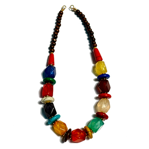 Nuevo Collar de Moda con Cuentas de Resina, Bonito Diseño de Cadena Gruesa con Perlas de Imitación en Rosa, Amarillo y Verde, Joyería Unisex para Mujer - Product Image 3