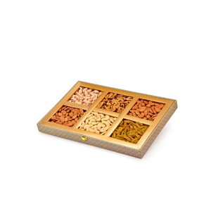 Plateau de service moderne en métal pour dattes, noix, bonbons et fruits secs – Organisateur de table pour la maison, l'Aïd et le Ramadan - Product Image 5
