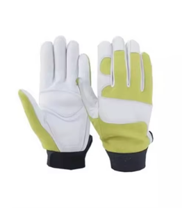 Premium Black Goatskin Leather Driving Gloves with Custom Logos and <b>Shirred</b> <b>Elastic</b> Back Thumb - Product Image 3