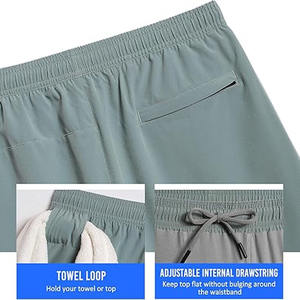 Shorts de sport pour hommes en maille respirante à double couche personnalisés avec poches, collection été 2026, haute qualité, par Dress Sports - Product Image 4