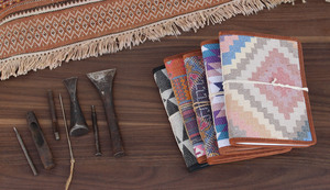 <b>Custom</b> Update Personalized Notebook <b>Diary</b> Memory Record Album Printed Kelim Rugs Journal Handmade Art Acid Free - Product Image 5