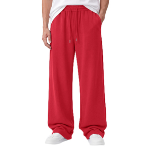Pantalon de jogging ample pour homme, en coton molletonné, doux, respirant, confortable, idéal pour le sport et les activités quotidiennes. - Product Image 1
