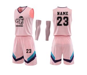Ensembles d'uniformes de basket-ball réversibles pour jeunes en polyester à sublimation fournisseurs d'uniformes de basket-ball d'équipe personnalisés - Product Image 3