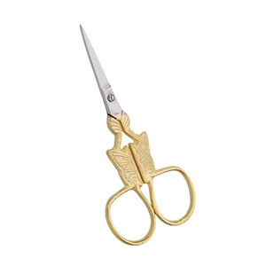 Ciseaux à cuticules professionnels en acier inoxydable, lame incurvée et aiguisée, pour droitiers, logo personnalisé, outil de manucure et de soin des ongles pour usage en salon - Product Image 1