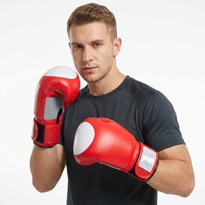 Gants de boxe en cuir PU personnalisés en gros pour adultes, MMA, kickboxing, Muay Thai - Product Image 2