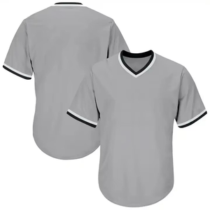 Baseball Softball Jersey Solid V Neck Shirt 100%Polyester <b>Mesh</b> <b>Plus</b> <b>Size</b> Teams Wear Custom Team Name Logo Training Jersey - Product Image 2