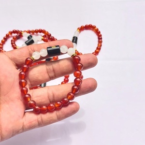 สร้อยข้อมือพลอยคาร์เนเลียนสีแดงราศีกันย์ ลูกปัดธรรมชาติ เครื่องประดับโหราศาสตร์ ขายส่ง - Product Image 6