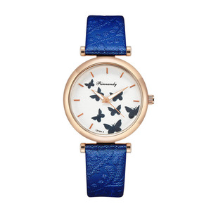 Fashion Women Butterfly <b>Watches</b> With Bracelets Diamond 2023 Luxury Qualities <b>Black</b> Leather <b>Ladies</b> <b>Watches</b> Set 9806 - Product Image 5