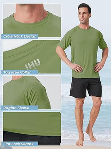 Paquete de 4 Camisetas de Protección Solar para Hombre, Manga Corta, Protección UV UPF 50+, Secado Rápido, para Pesca y Senderismo - Product Image 4