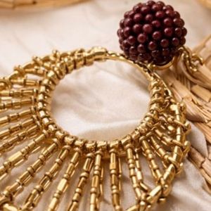 Rizir Fashion Collier à pampilles perlées fait main plaqué or 14K, style bohème ethnique pour femme, idéal pour les fêtes, vente en gros - Product Image 4