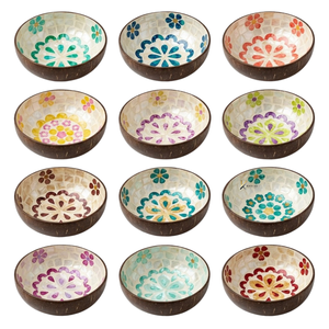 Handicraft Eco-Friendly Biodegradable <b>Coconut</b> <b>Bowl</b> Vietnam Wholesale Hanoi B2B Handmade Intertwined Decor for Luxury Tableware - Product Image 2