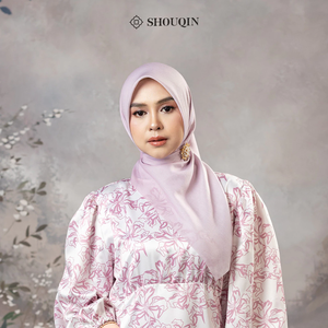 ผ้าคลุมศีรษะฮิญาบแบบไล่สีสองโทน Shouqin Aurora Square ผ้าวอยล์ตัดด้วยเลเซอร์ สำหรับผู้หญิงมุสลิม ขายส่ง - Product Image 1