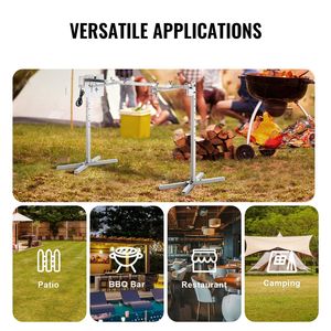 Kit griglia girarrosto elettrico in acciaio inossidabile da 46 \ "per cottura barbecue maiale e agnello da 90 libbre - Product Image 6