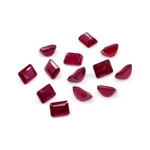Rubis naturels de Bangkok, octogones calibrés 4x5mm, pierres précieuses de rubis naturelles facettées pour la fabrication de bijoux, prêtes à l'emploi - Product Image 3