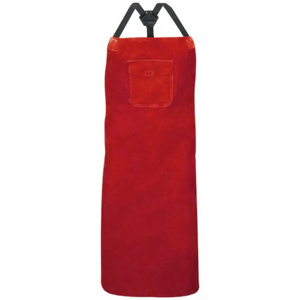 Premium Cowhide Split Leather Sleeveless Welder Apron Heavy Duty Safety with <b>Fire</b>-Resistant Oil-Resistant Adjustable Waist Work - Product Image 2
